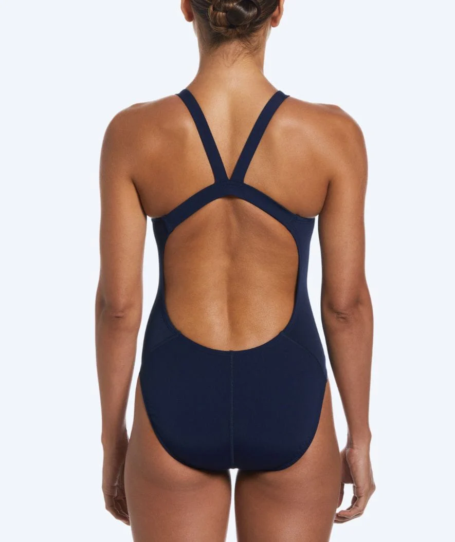 Nike swimsuit for women - Hydrastrong Fastback - Dark blue - Image 2