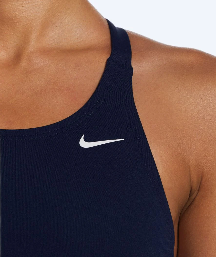 Nike swimsuit for women - Hydrastrong Fastback - Dark blue - Image 4