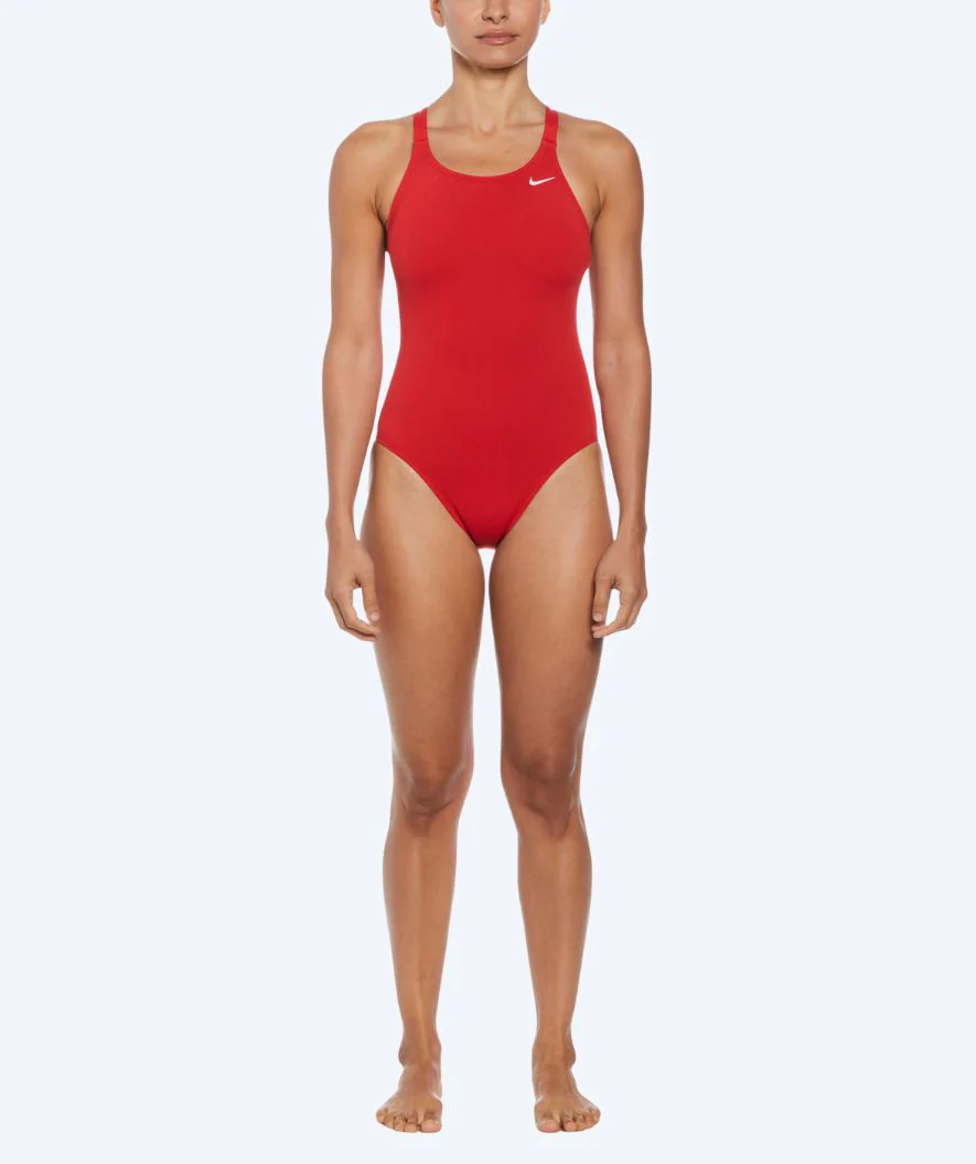 Nike swimsuit for women - Hydrastrong Fastback - Red - Image 3