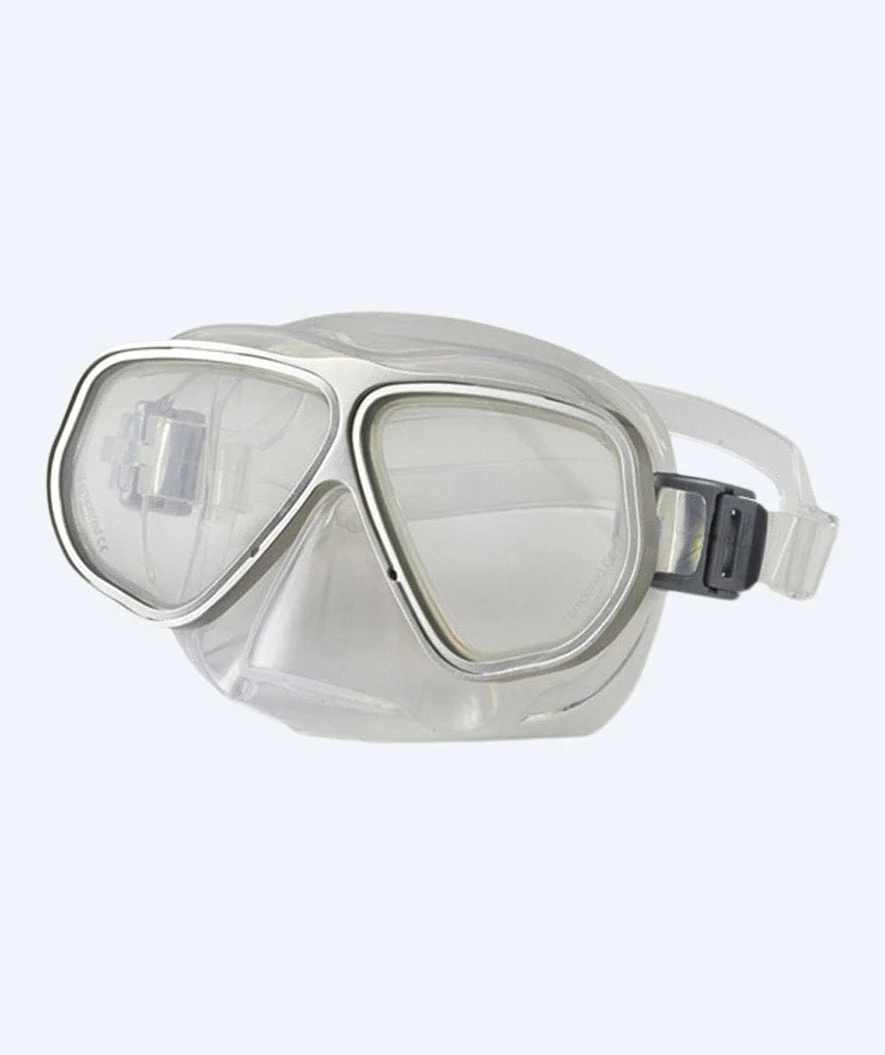 Primotec diving mask with optical correction - M100 Vista (+1.0 – +4.0) - Silver