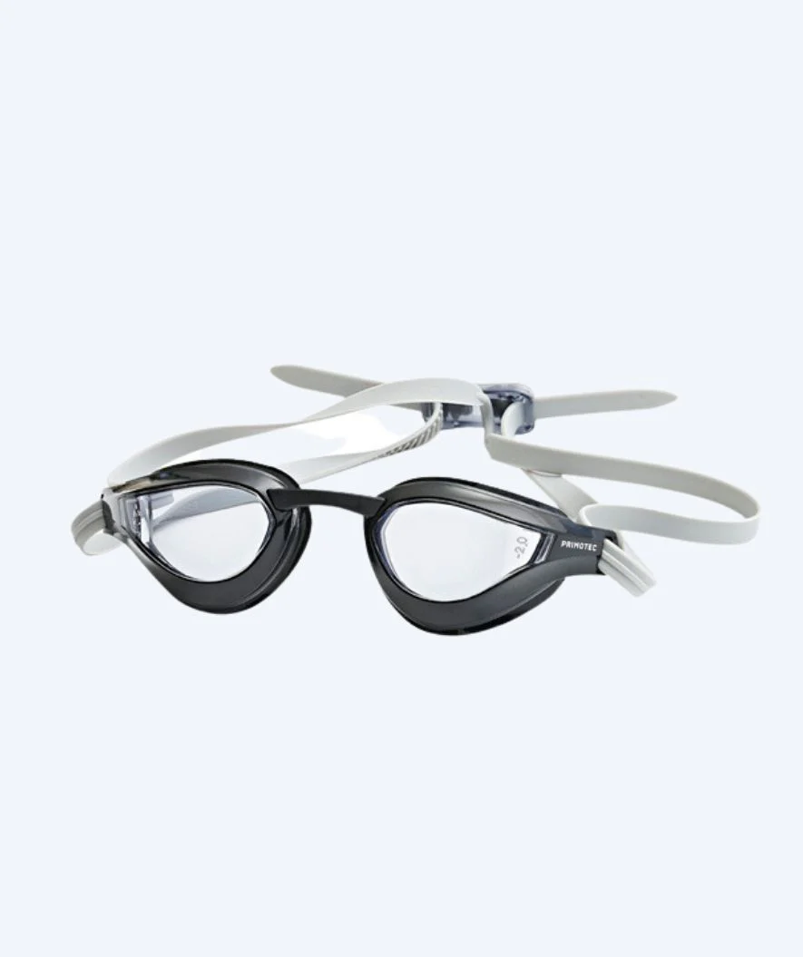 Primotec nearsighted swimming goggles with prescription for adults - (-2.0) – (-8.0) - Black