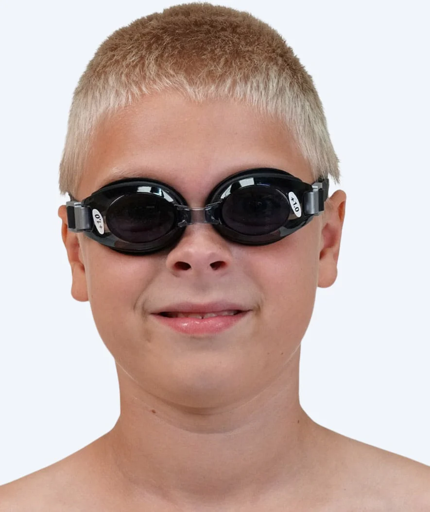 Primotec nearsighted swimming goggles with prescription for kids (3-12) - (-1.5) – (-6.0) - Black (Smoke lens) - Image 4