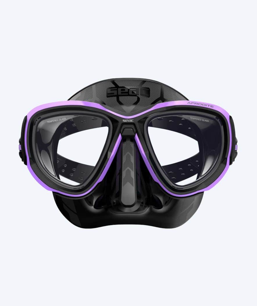 SEAC diving mask for adults - Afrodite - Black/pink - Image 2