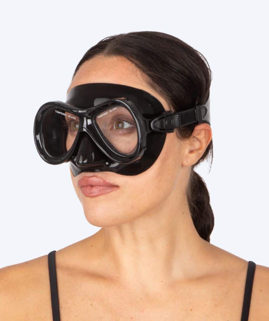 SEAC diving mask for adults - Capri Silicone - Black - Image 2