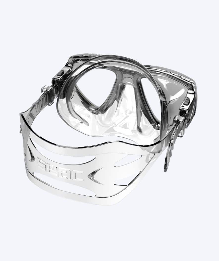 SEAC diving mask for adults - Clear - Black/clear - Image 3