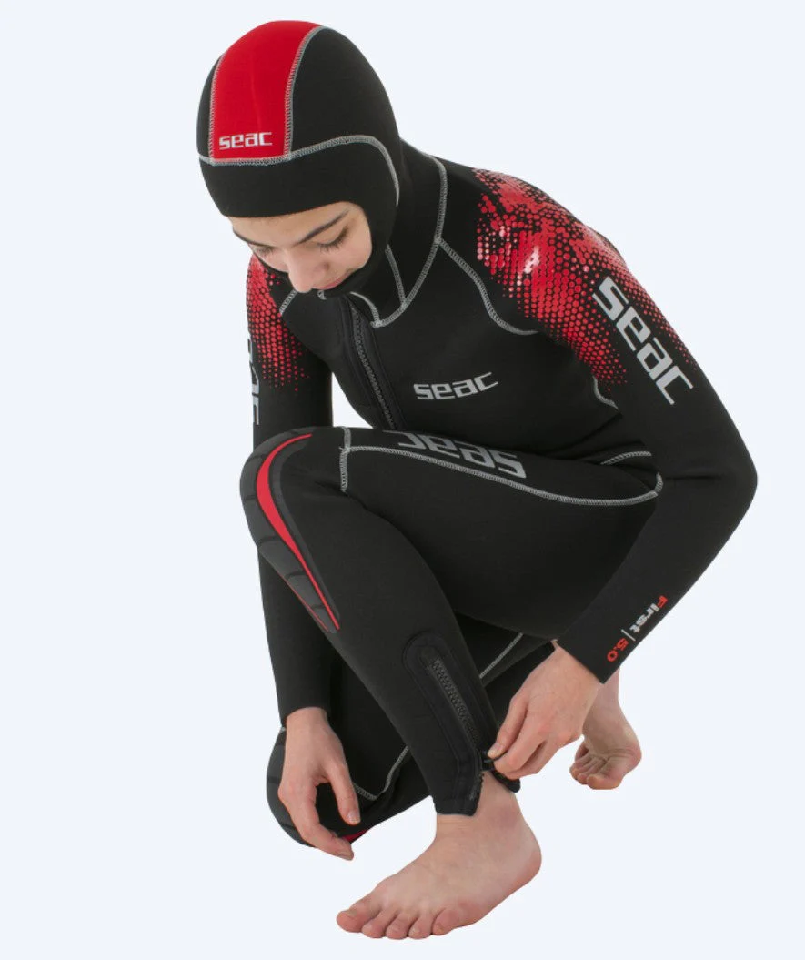 SEAC scuba wetsuit for kids - First (5mm) - Black/red - Image 3