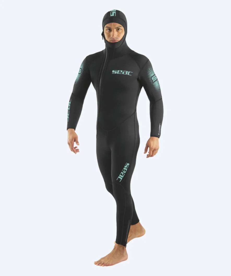 SEAC scuba wetsuit for men - Liberty (5mm) - Black/multi