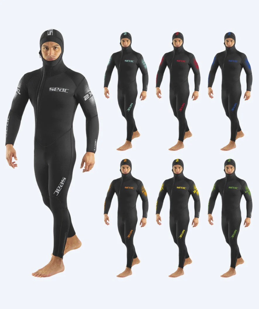SEAC scuba wetsuit for men - Liberty (5mm) - Black/multi - Image 4