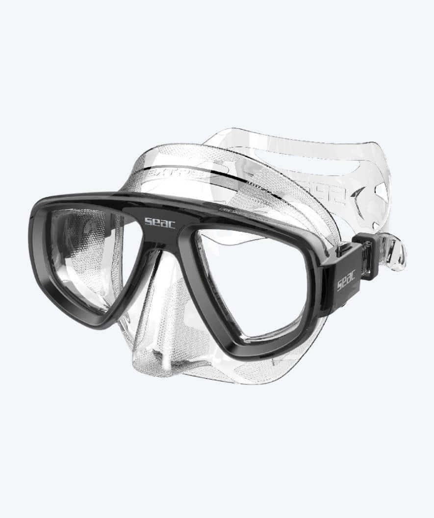SEAC diving mask for adults - Extreme 50 - Black/clear