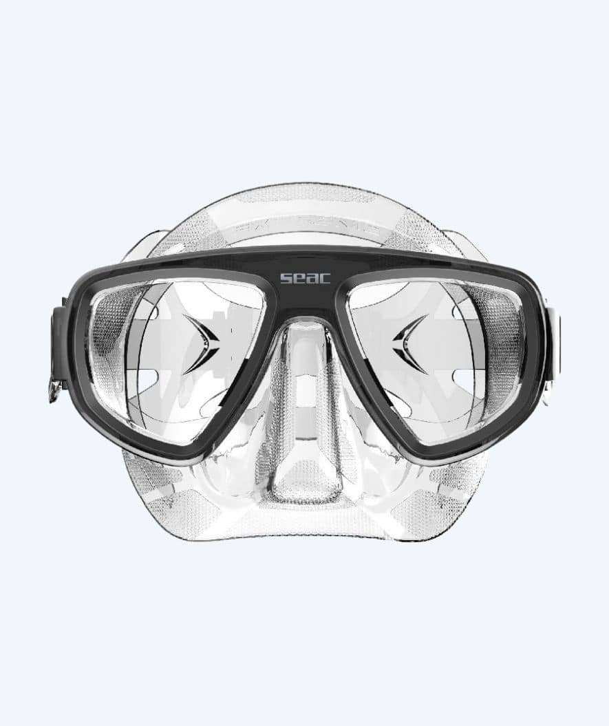 SEAC diving mask for adults - Extreme 50 - Black/clear - Image 2