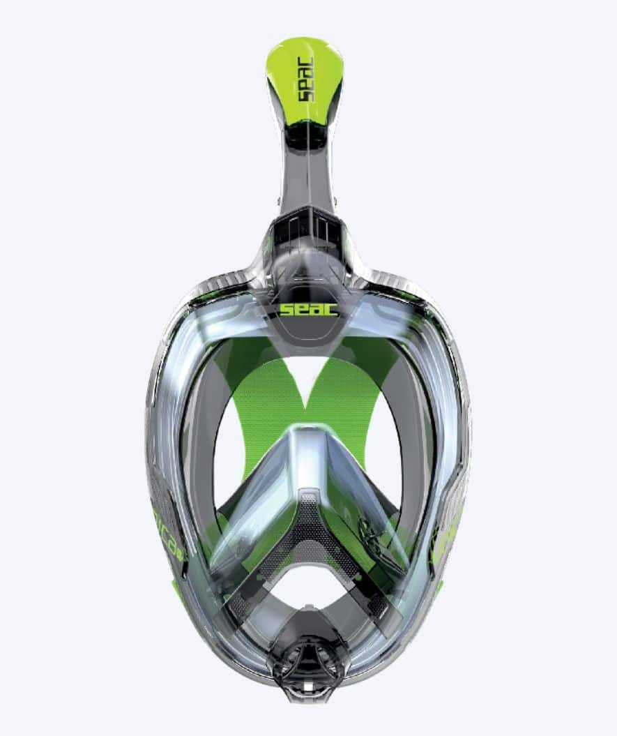 SEAC full face diving mask for adults - Magica L/XL - Green/grey - Image 2