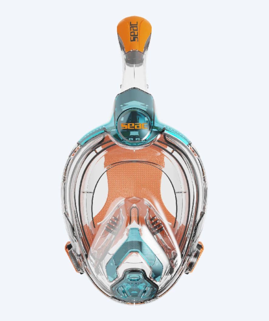 SEAC full face diving mask for kids - Libera Junior - Orange/blue - Image 2