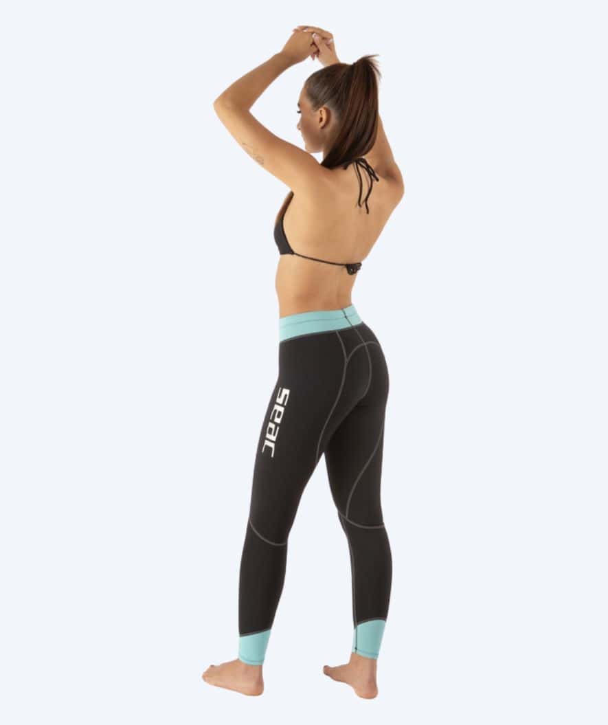 SEAC neoprene pants for women - Lover - Black/turquoise - Image 2