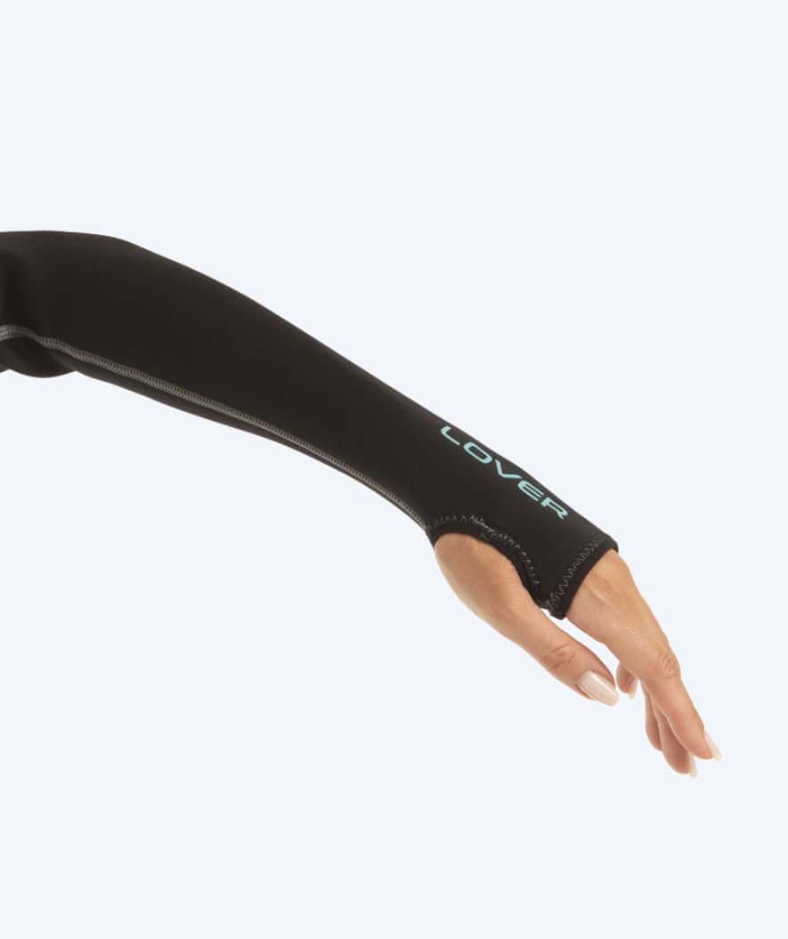 SEAC zip-up wetsuit top for women - Lover - Black/turquoise - Image 4