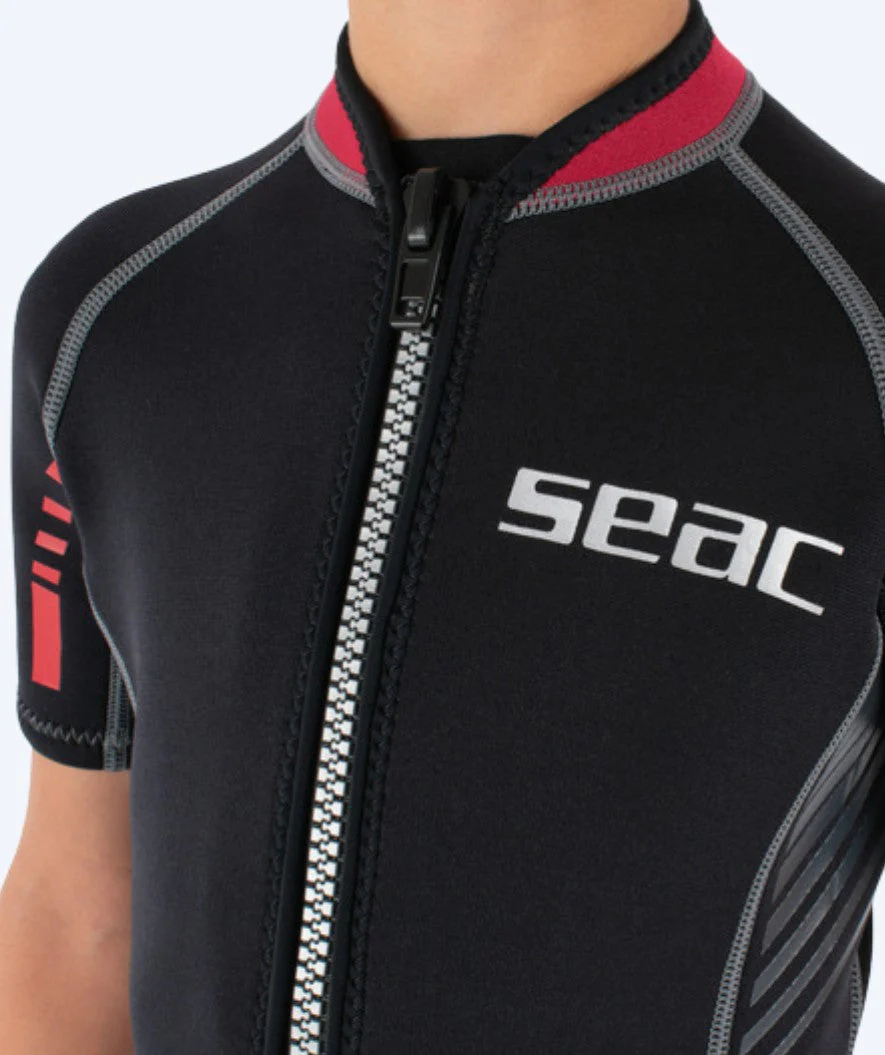 SEAC wetsuit for kids - Trendy (2,5mm) - Black/red - Image 5