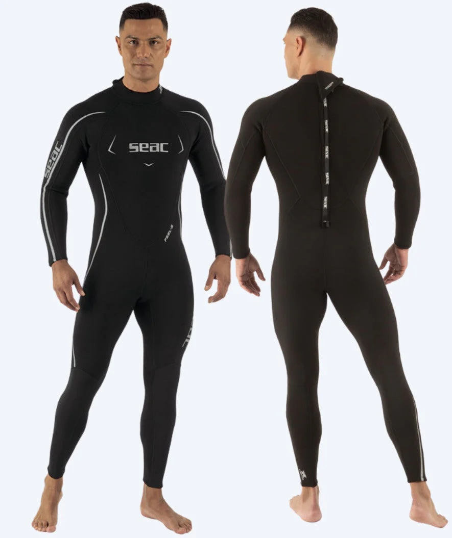 SEAC wetsuit for men - Feel-S (3mm) - Black/grey