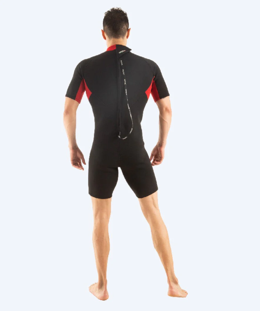 SEAC wetsuit for men - Relax Short (2,2mm) - Black/red - Image 2
