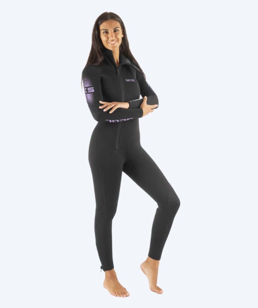 SEAC scuba wetsuit for women - Liberty (5mm) - Black/multi - Image 4