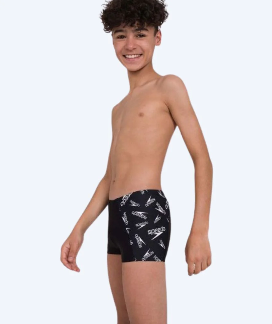 Speedo aquashorts for boys - Allover Panel - Black/white - Image 2