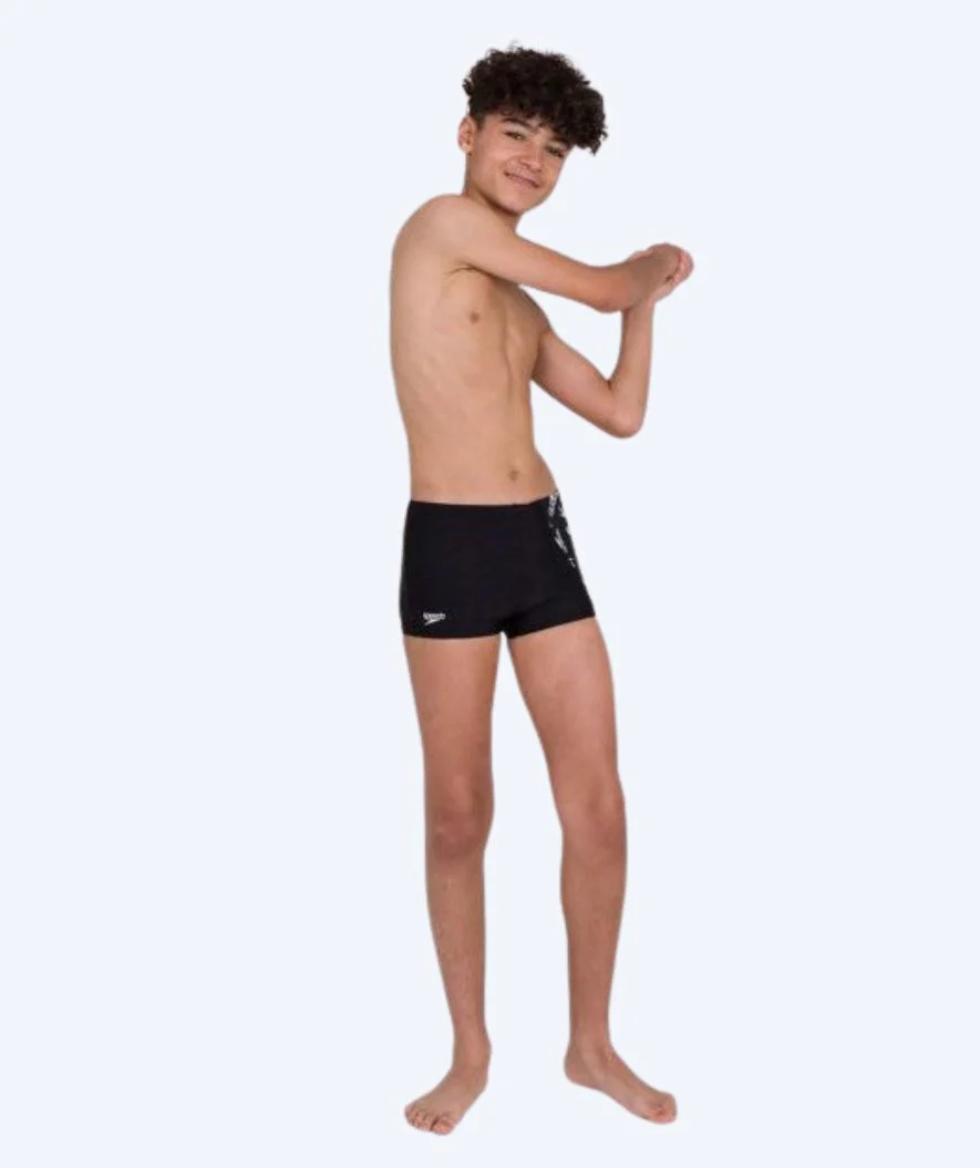 Speedo aquashorts for boys - Allover Panel - Black/white - Image 4