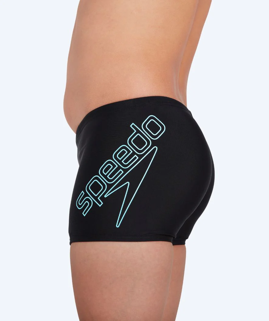 Speedo aquashorts for boys - Boomstar Placement - Black/blue - Image 2
