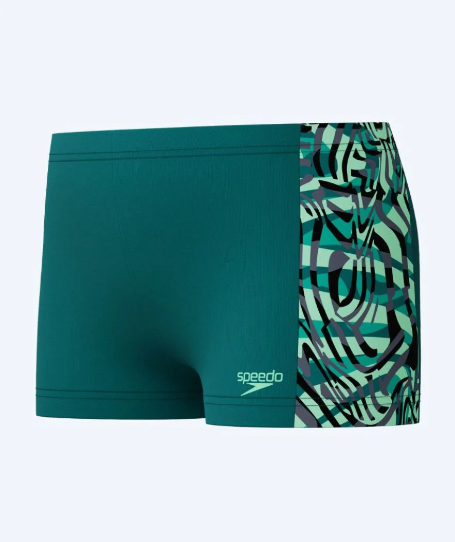 Speedo aquashorts for boys - Digital Panel - Green/black