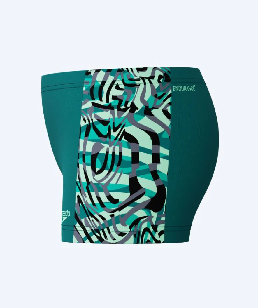 Speedo aquashorts for boys - Digital Panel - Green/black - Image 3