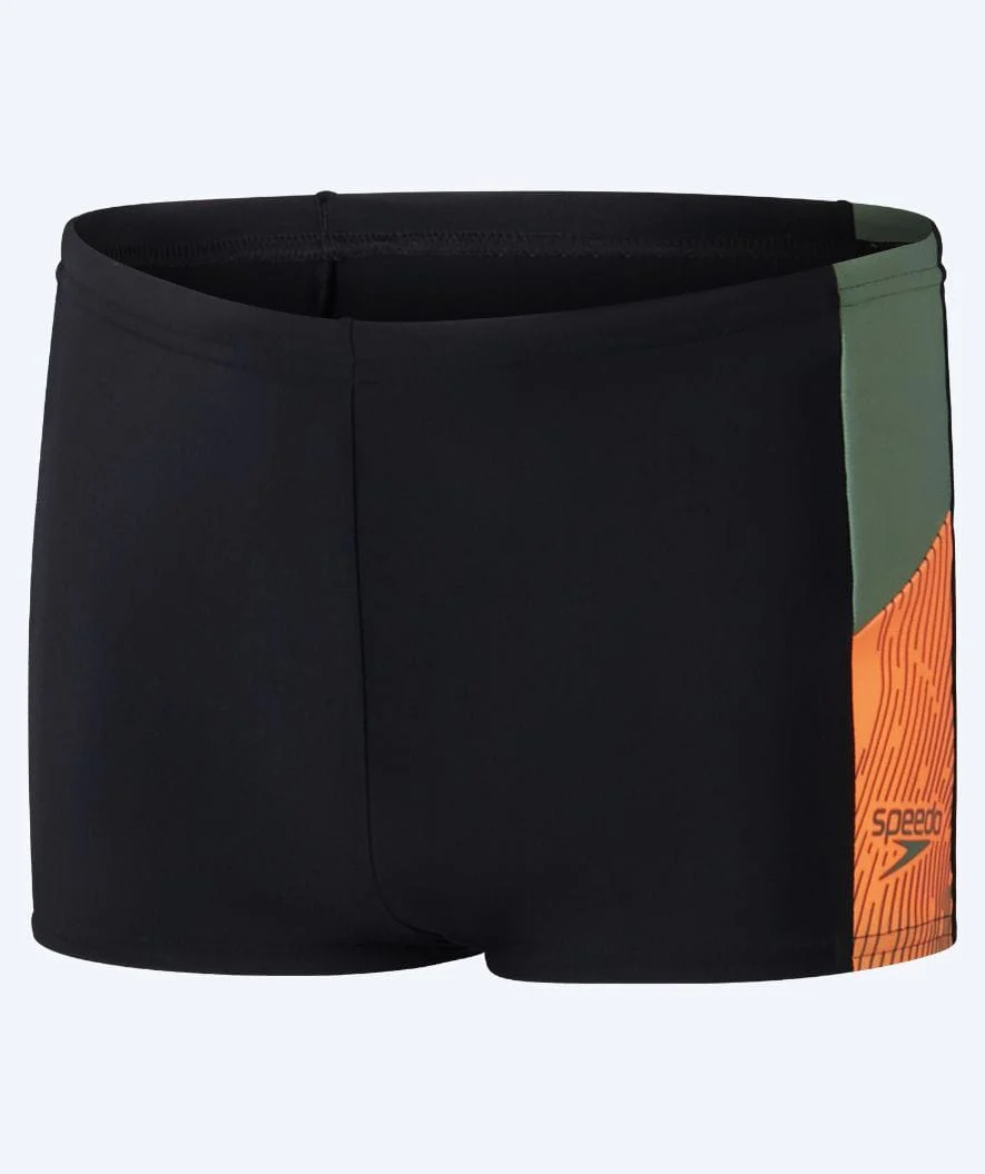 Speedo aquashorts for boys - Dive - Black/orange