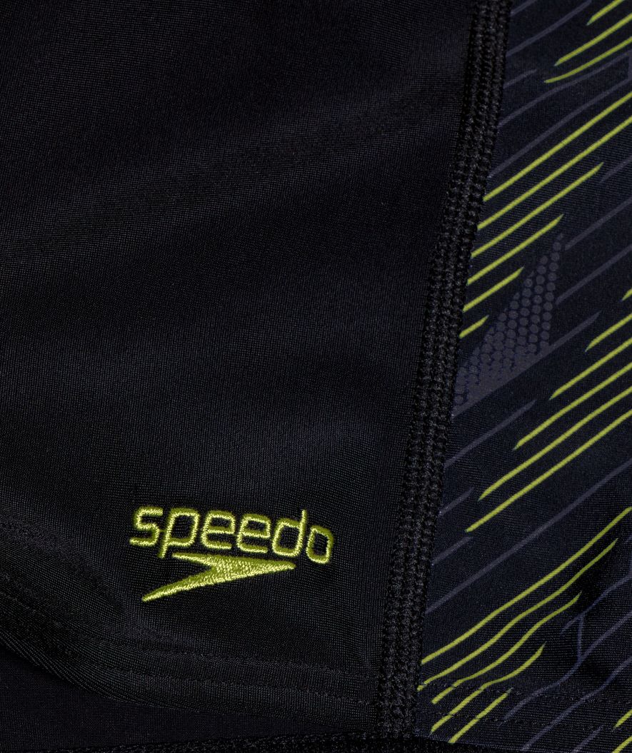 Speedo aquashorts for boys - Hyperboom Panel - Black/yellow - Image 3