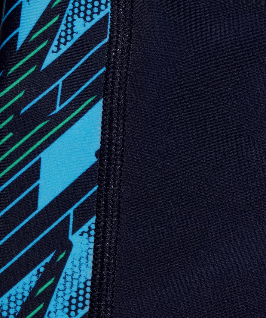 Speedo aquashorts for boys - Hyperboom Panel - Dark blue/green - Image 4