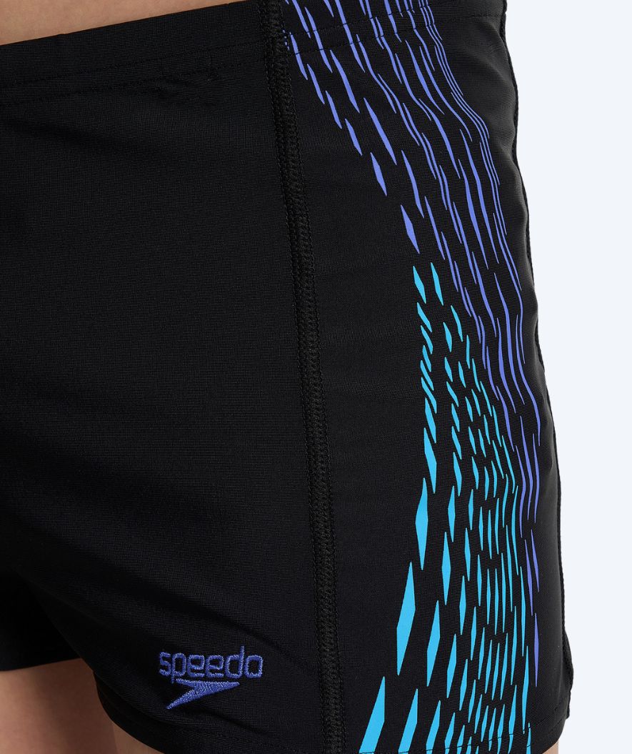 Speedo aquashorts for boys - Plastisol Placement - Black/blue - Image 3