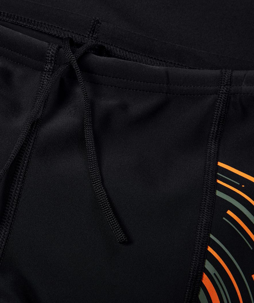 Speedo aquashorts for boys - Plastisol Placement - Black/yellow - Image 3