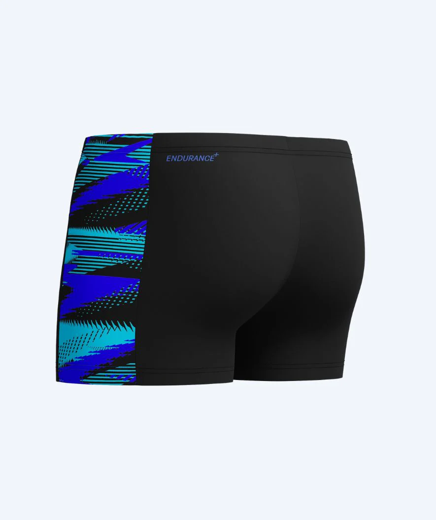Speedo aquashorts for men - Hyperboom Panel - Black/blue - Image 2
