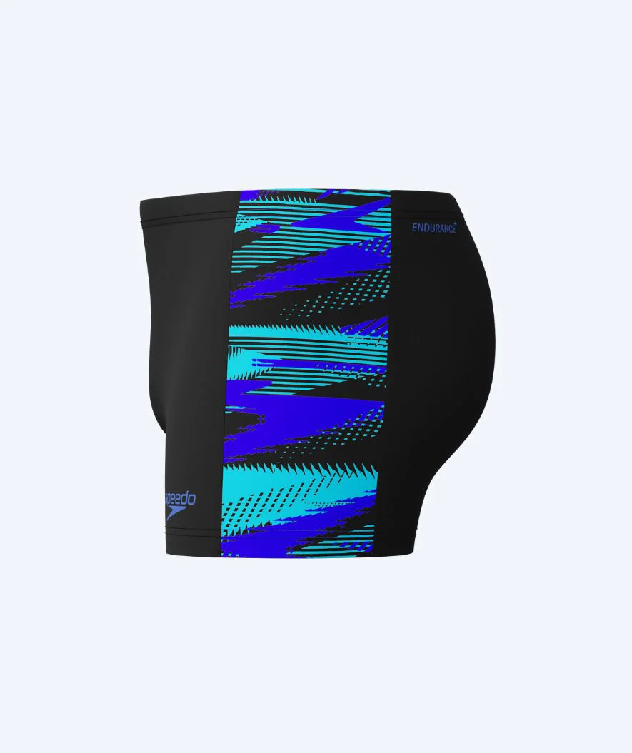 Speedo aquashorts for men - Hyperboom Panel - Black/blue - Image 3