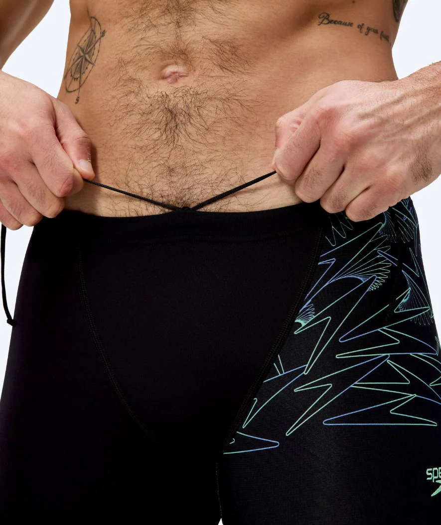 Speedo aquashorts for men - Hyperboom V-Cut - Black/green - Image 5