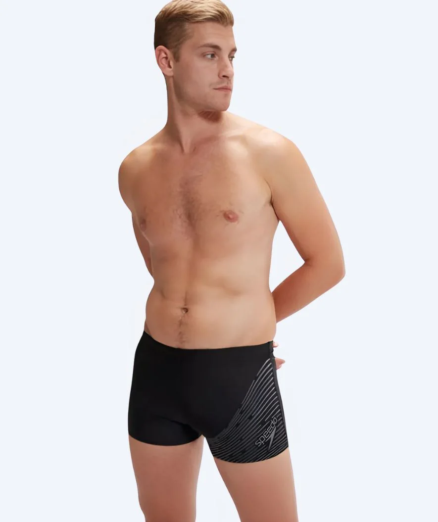 Speedo aquashorts for men - Medley Logo - Black/grey
