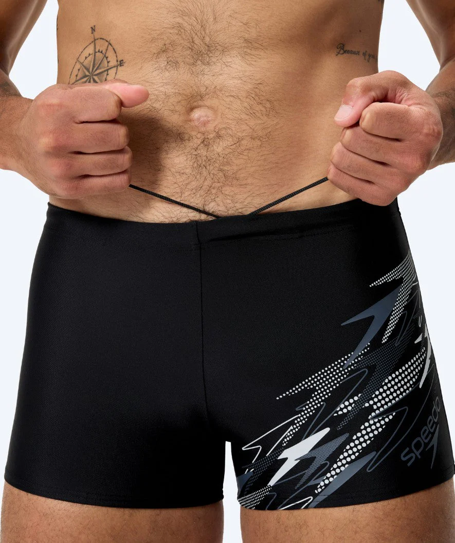 Speedo aquashorts for men - Medley Logo - Black/light gray - Image 3