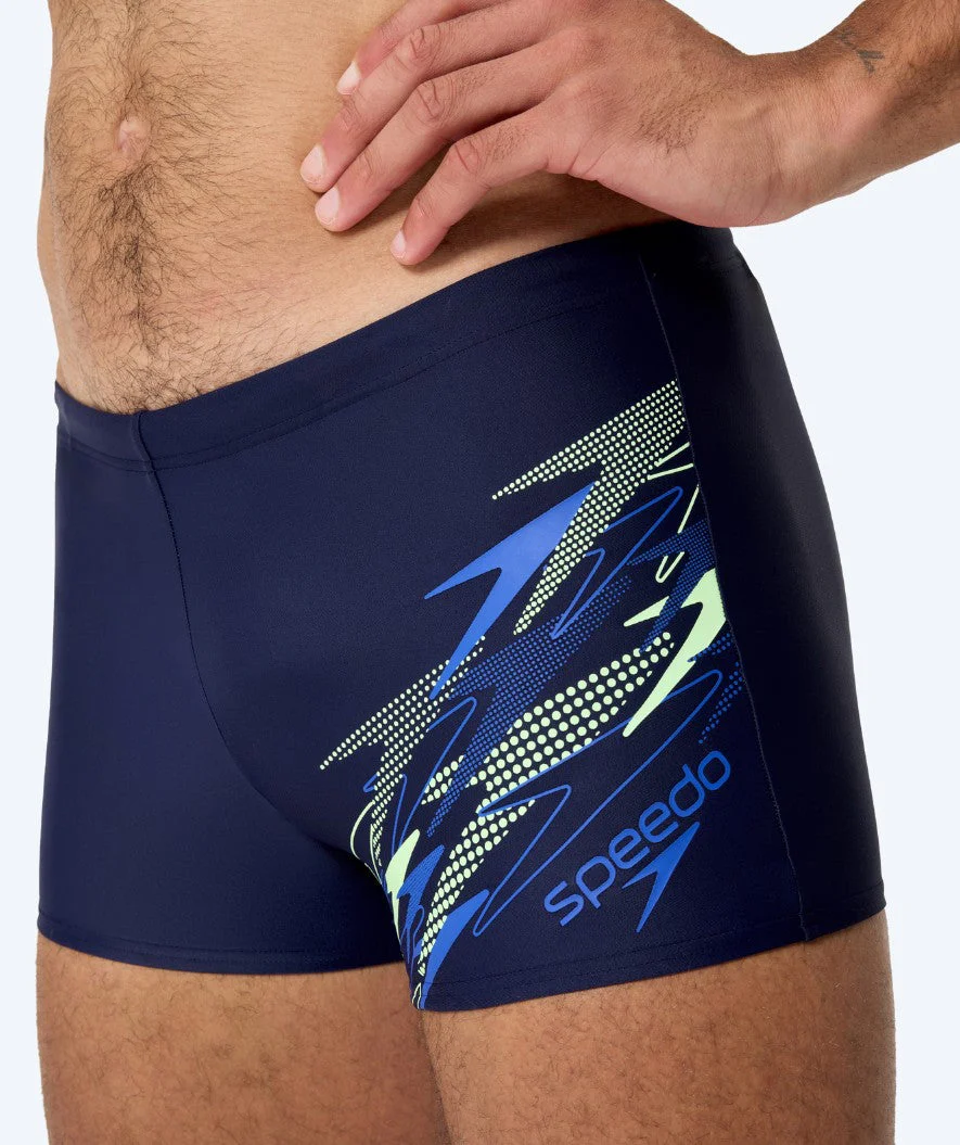 Speedo aquashorts for men - Medley Logo - Dark blue/green - Image 3