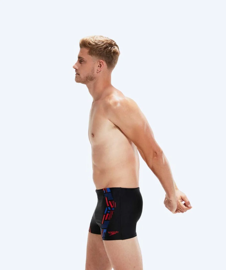 Speedo aquashorts for men - Tech Print - Black/blue - Image 4
