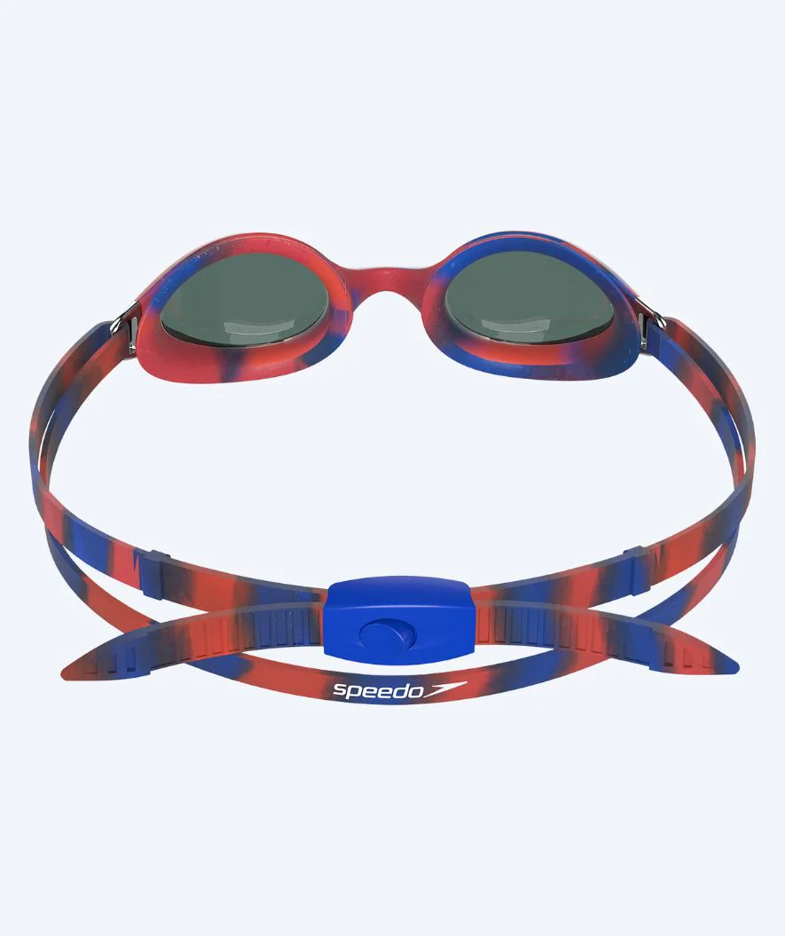 Speedo racing swimming goggles for kids (6-14) - Hyper Flyer Mirror - Red/blue - Image 3