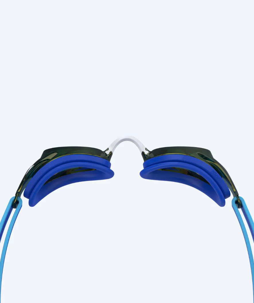 Speedo racing swimming goggles for kids (6-14) - Vanquisher 3.0 Mirrored - Blue/gold - Image 2