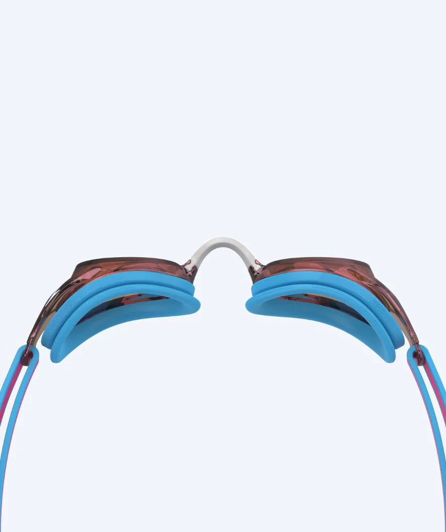Speedo racing swimming goggles for kids (6-14) - Vanquisher 3.0 Mirrored - Light pink/bronze - Image 2