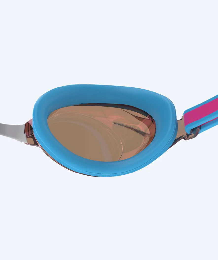Speedo racing swimming goggles for kids (6-14) - Vanquisher 3.0 Mirrored - Light pink/bronze - Image 3