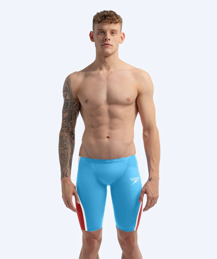 Speedo racing jammers for men - LZR Pure Intent 2.0 - Blue/red