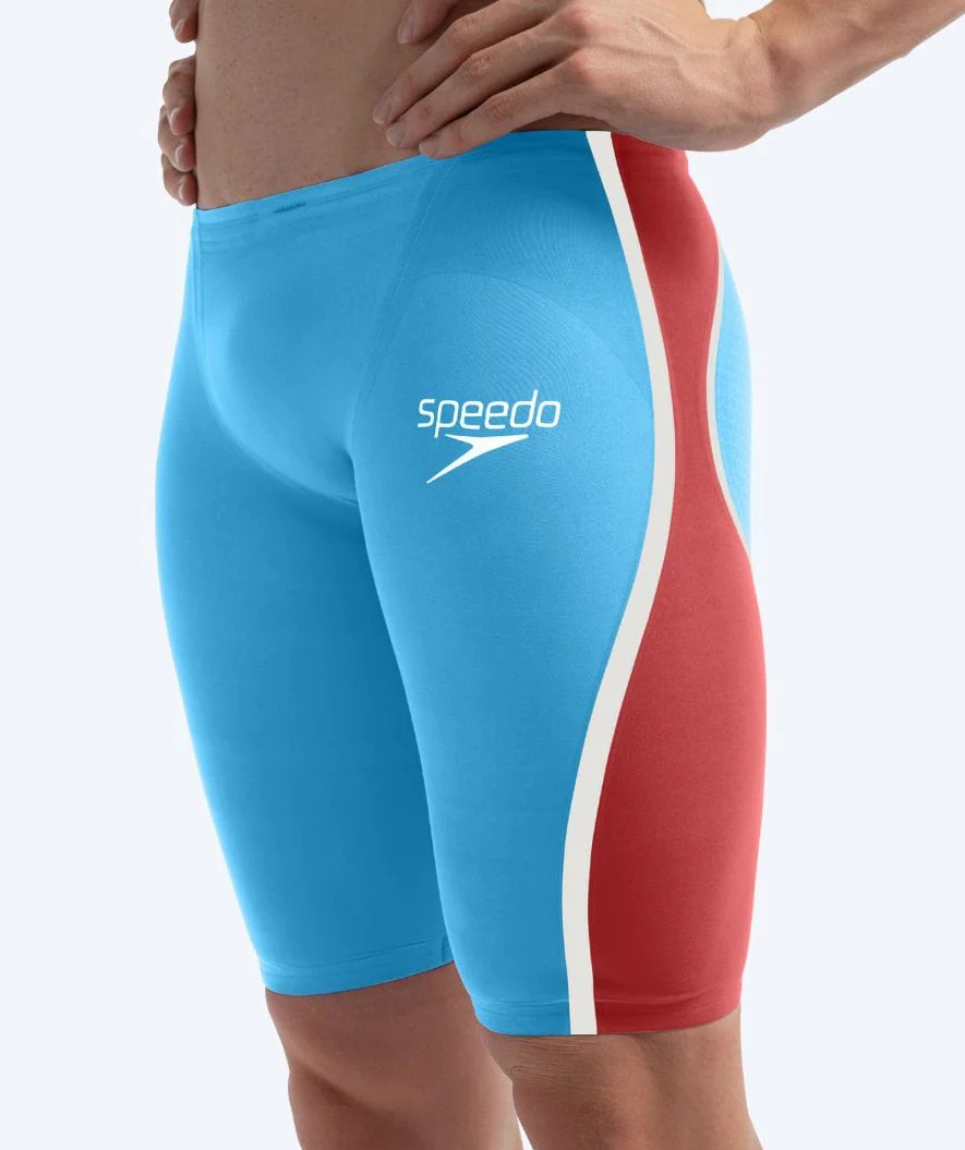 Speedo racing jammers for men - LZR Pure Intent 2.0 - Blue/red - Image 3