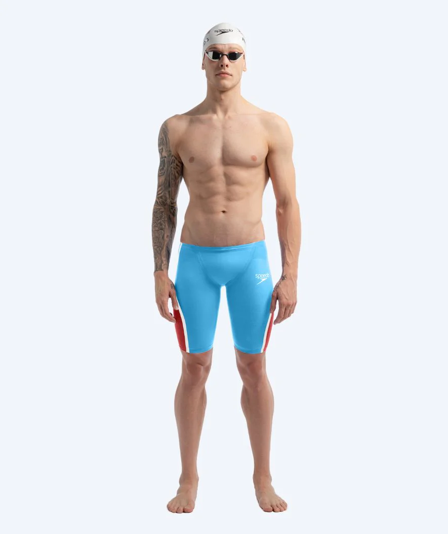 Speedo racing jammers for men - LZR Pure Intent 2.0 - Blue/red - Image 4