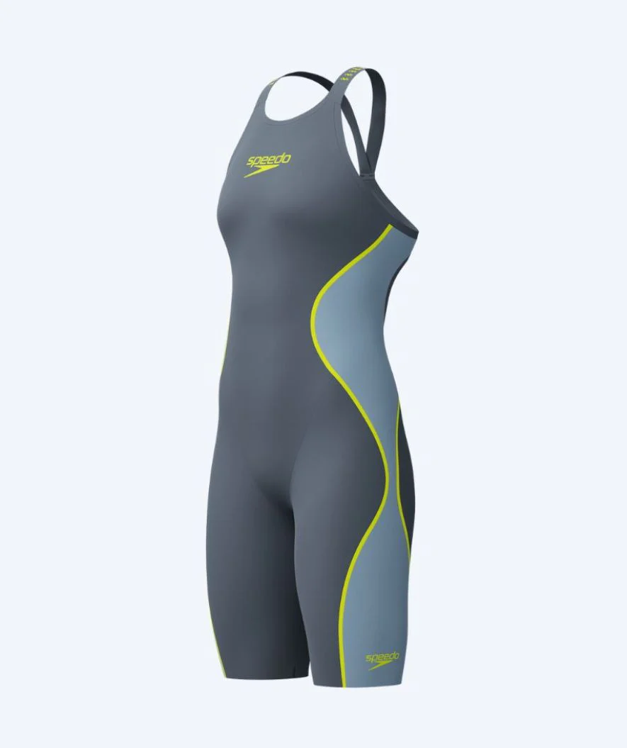 Speedo racing swimsuit for women - LZR Pure Intent 2.0 - Grey/yellow - Image 8