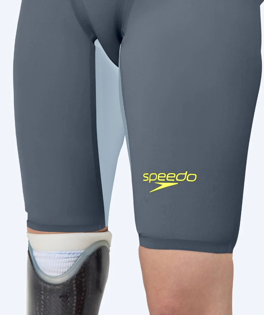 Speedo racing swimsuit for women - LZR Pure Valor 2.0 - Grey/yellow - Image 7