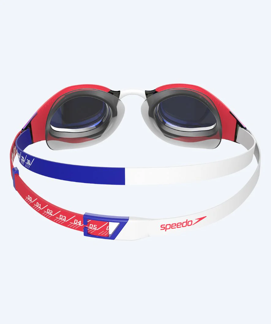 Speedo Elite swimming goggles - Fastskin Hyper Elite Mirror - Red/blue - Image 4
