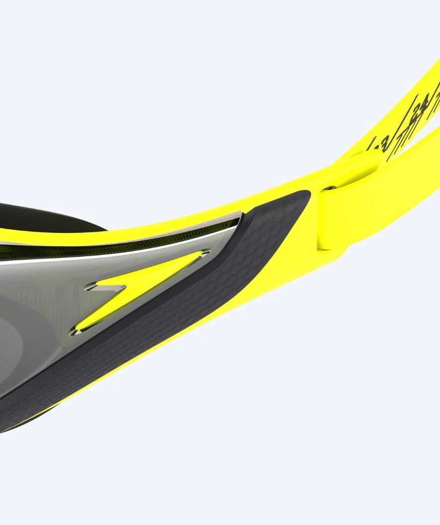 Speedo Elite swimming goggles - Fastskin Pure Focus Mirror - Yellow/black - Image 6